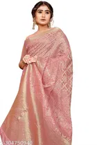 Organza Zari Woven Saree for Women 