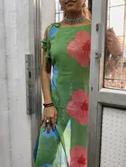 Floral Print Georgette Kurti for Women 