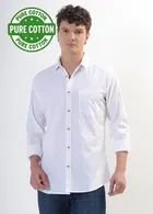 100% Cotton Full Sleeves Solid Shirt for Men 