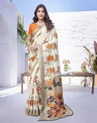 Art Silk Printed Saree for Women 