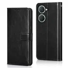 Artificial Leather Flip Cover for POCO C71 
