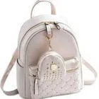 Attractive Design Backpack For Girls & Womens (Cream) (A-8)