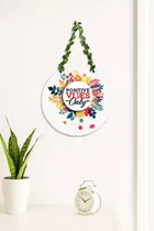 KC Arts Positive Vibes Wall hanging 9x9inch
