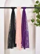 Net Self-Design Dupatta for Women (Multicolor, 2.2 m)