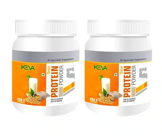 Keva Soya Protein Powder (Pack of 2, 200 g)