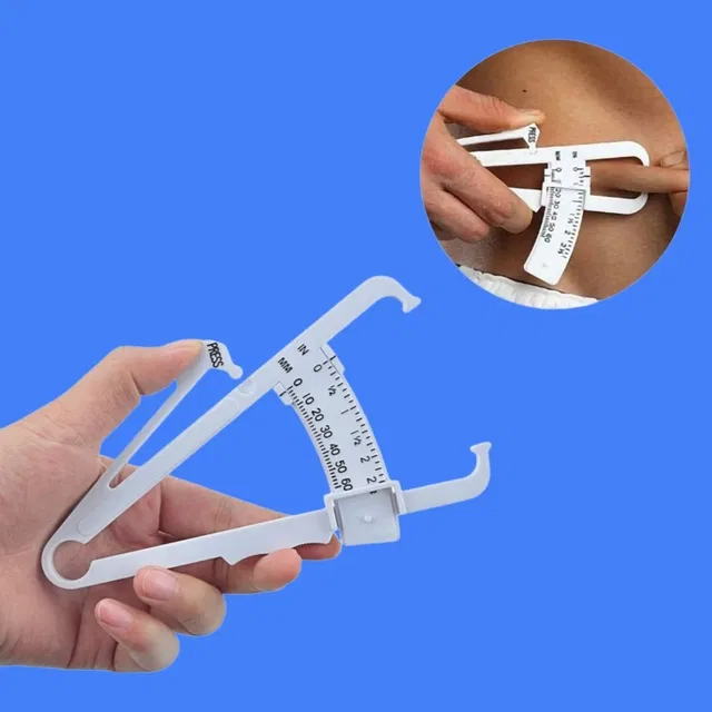 Lightweight Eco-Friendly Body Fat Measuring Caliper (Multicolor, Pack of 1)