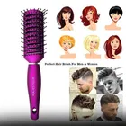 Majestique Matte Purple for Styling Paddle Hair Brush with Vented Hair Brush 