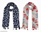 Poly Chiffon Printed Scarves for Women 