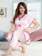 Satin Nightsuit for Women 