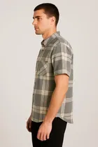 Cotton Blend Half Sleeves Chequered Shirt for Men 