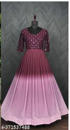 Embellished Georgette Kurti for Women 