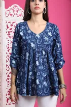 Cotton Printed Top for Women 