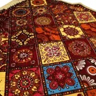 Alaqsa Classy Velvet feel Pooja Mat 19x19inch Multicolor Pack of 2