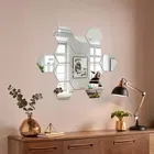 Acrylic Hexagon Shaped Wall Mirror Stickers 