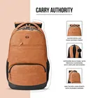 Gear Vintage 2 Anti Theft, 28L Water Resistant Faux Leather Laptop Backpack for Men & Women, Tan Black