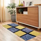Alaqsa Checks Bed runner 15x47inch Yellow Pack of 1