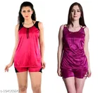 Satin Nightdress Set for Women 