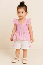 Rayon Solid Clothings Set for Girls 