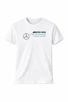 Motorsport Polyester T-Shirt for Men ,White 