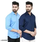 Cotton Blend Solid Shirts for Men, Multicolor 