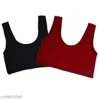 Nylon Bra for Women, Multicolour, Pack of 2 