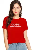 Half Sleeves Printed T-shirt for Women & Girls 