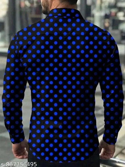 Casual Shirts for Men (Black, M)