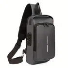 Motorcycle Bag Chest Bag for Men (Grey)