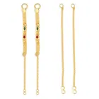 One Gram Gold Plated Alloy Ear Chain For Women's And Girl's 