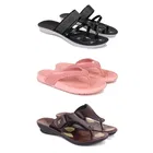 Combo of Flats with Slippers for Women 