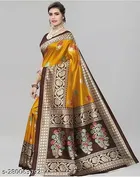 Art Silk Jacquard Print Saree for Women 