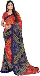 Georgette Woven Saree for Women 