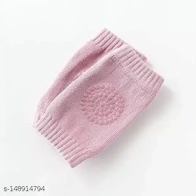 Cotton Anti-Slip Knee Protector Pads for Infants (Pink)