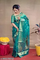 Banarasi Silk Zari Woven Sarees for Women 