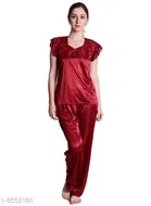 Satin Nightsuit Set for Women 