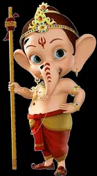 God & Gods Baal Ganesh Ji 424 Wall Sticker
