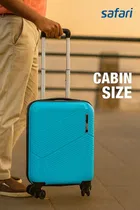 Safari Carter Pro 8 Wheels Small Cabin Size Trolley Bag  Polyproplyene Spinner Luggage, 55Cm, 