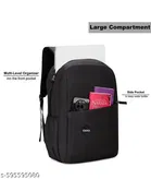 Polyester Backpack Bag, Black
