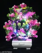 Artificial Bonsai Plant with Pot & Light 