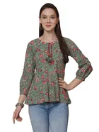 Cotton Printed Top for Women 