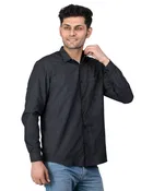 Poly Cotton Full Sleeves Solid Shirt for Men 