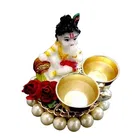 Metal Decoretive Pooja Thali, Multicolour Pack of 1