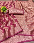 Organza Zari Woven Saree for Women 