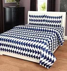 Polycotton Double Bedsheet with 2 Pillow Cover 