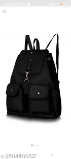 PU Backpack for Women (Black)