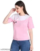 Nylon T-shirt for Women, Multicolour 