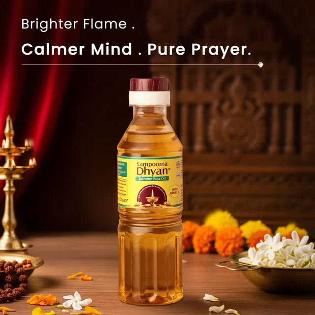संपूर्ण ध्यान जास्मीन (चमेली) पूजा ऑइल, 200 ml