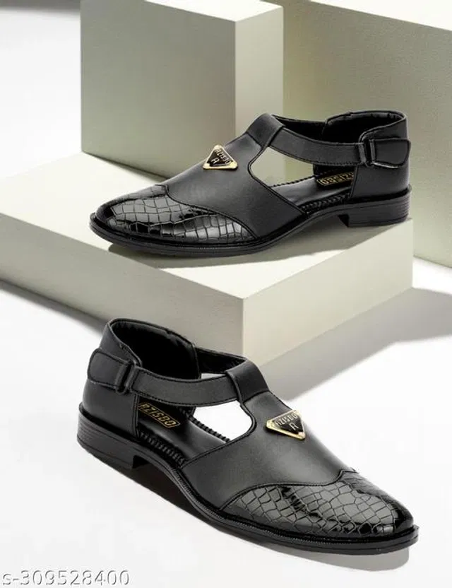 Sandal for Men (Black, 9)