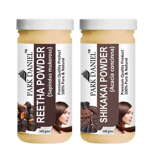 Park Daniel Pure & Natural Reetha Powder & Shikakai Powder (Pack Of 2, 100 g) (SE-354)