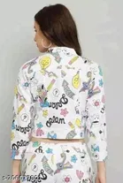 Full Sleeves Printed Jacket for Women & Girls 